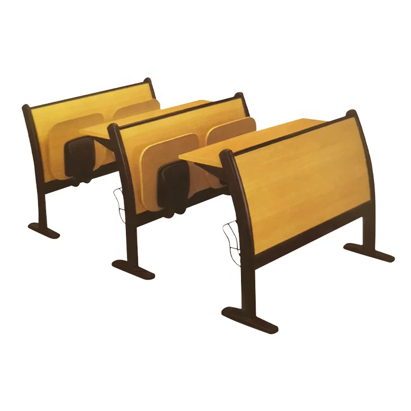 Mesa e cadeiras de madeira moderna para estudantes, universidade universitária, escola secundária, móveis para sala de aula