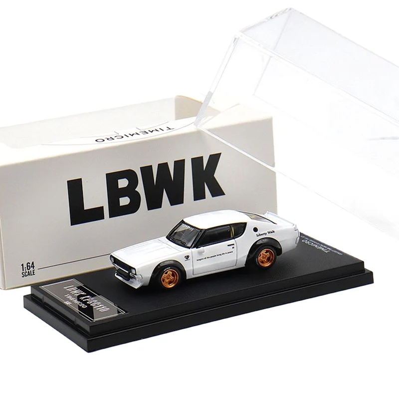 TimeMicro ダイキャスト 1/64 スケール日産合金モデルカー日産 LBWK KPGC110 遊びの車のおもちゃ男の子ギフトオリジナルボックス