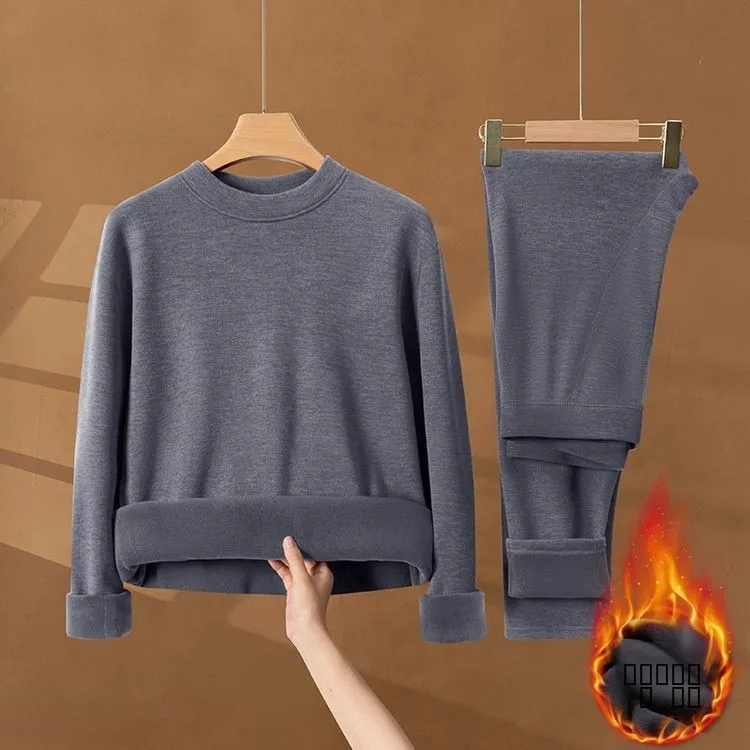 

Мужской комплект термобелья с флисовой подкладкой, эластичный, самонагревающийся, зимняя коллекция, с длинным рукавом, молодежный базовый слой, кальсоны