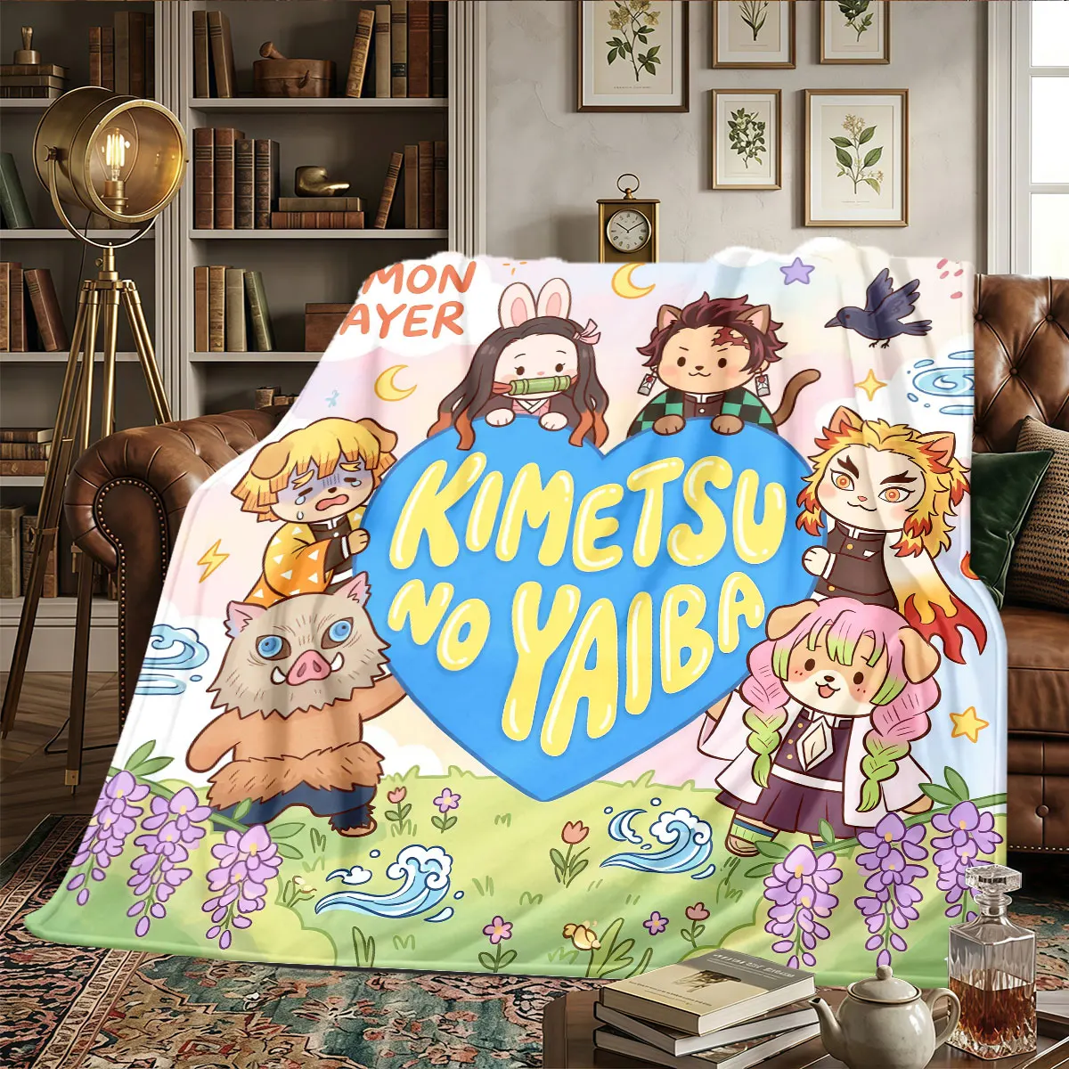 Demon Slayer Patterns Home Blanket Lightweight and portable for Naps Beds Warmth and Comfort Gifts -HE39