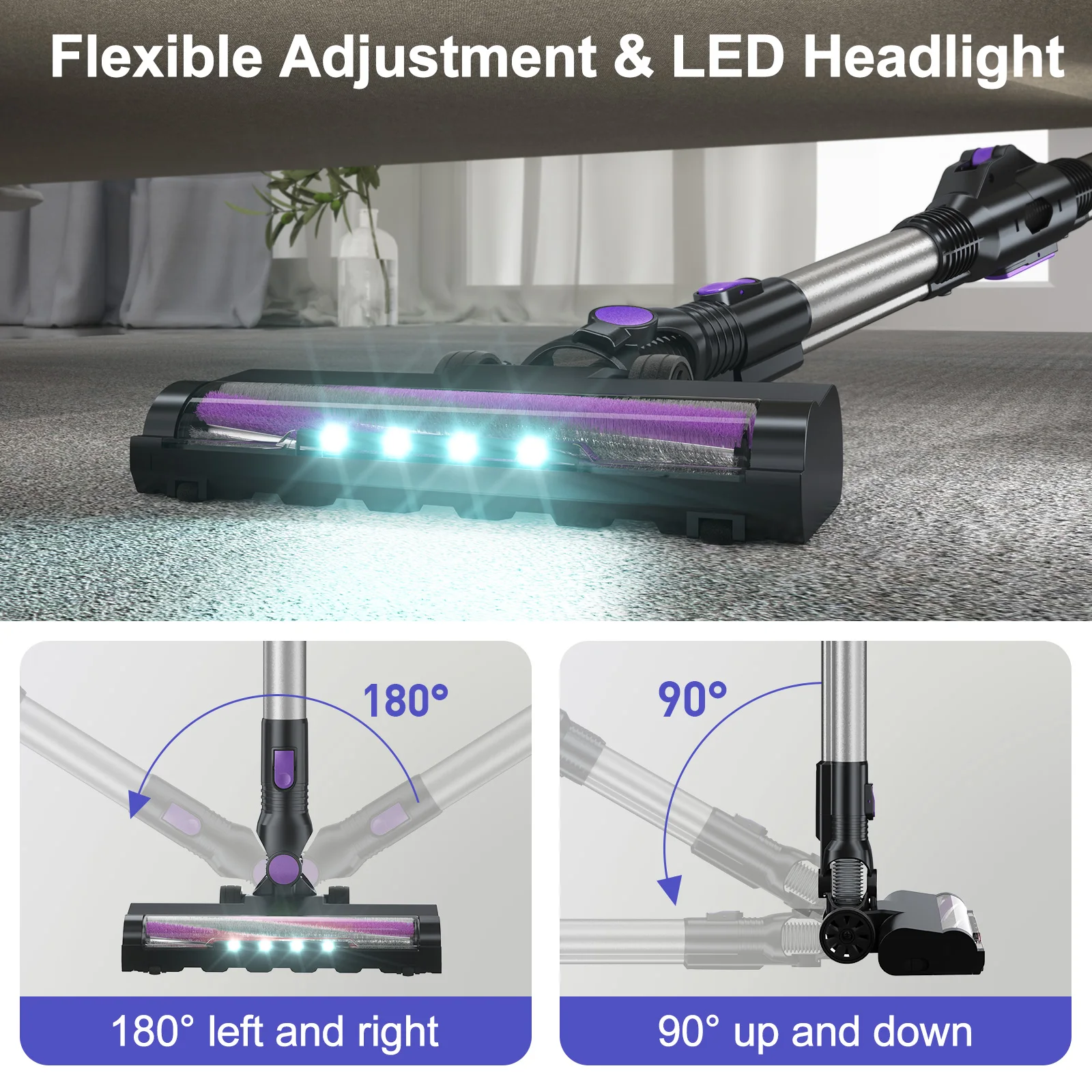 20KPA Powerful SuctionMeet Various Needs Home Pet Vacuum Cleaner 3in1