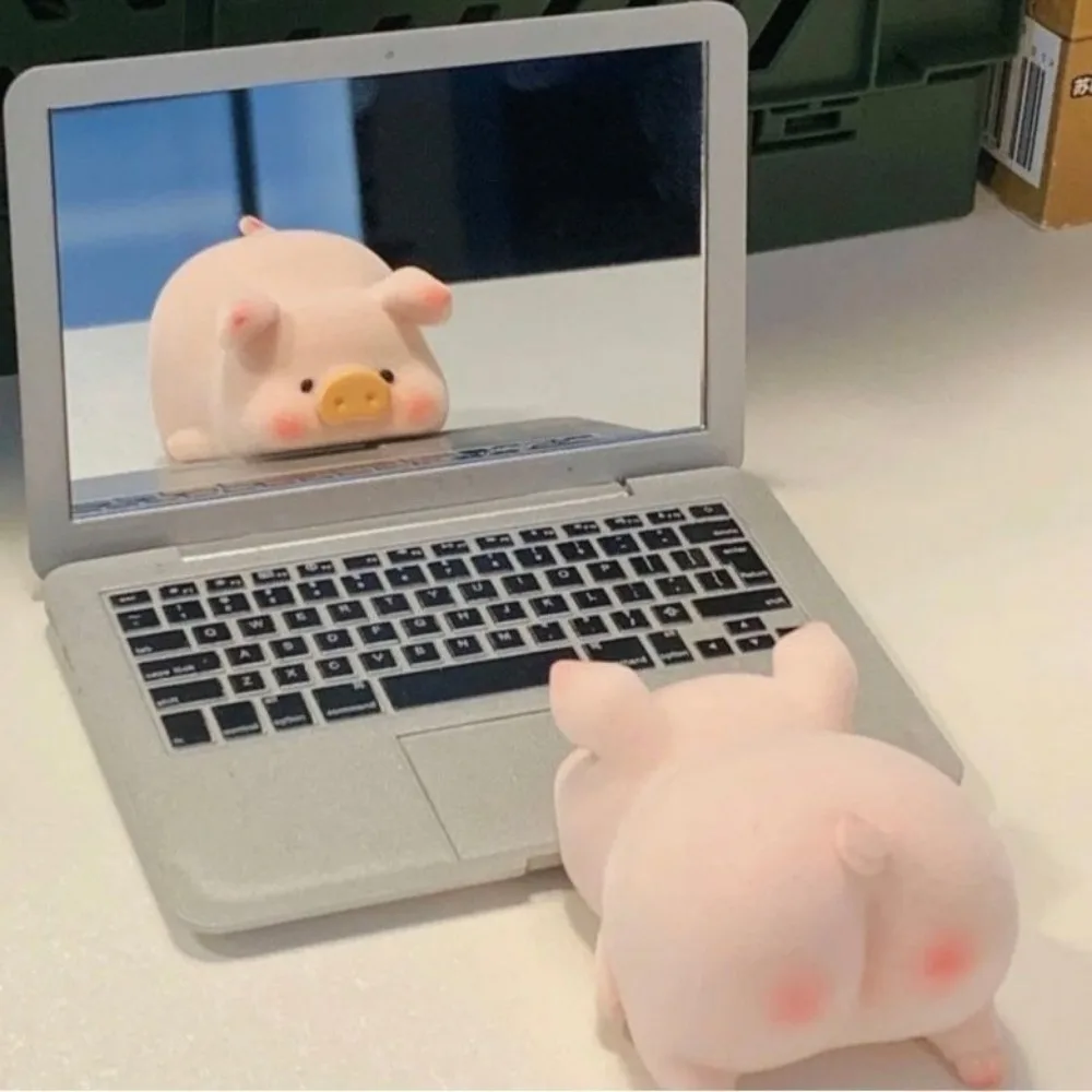 Creative Portable Mini Computer Mirror Foldable Laptop Shape Makeup Mirror High Quality Pocket Mirror Beauty