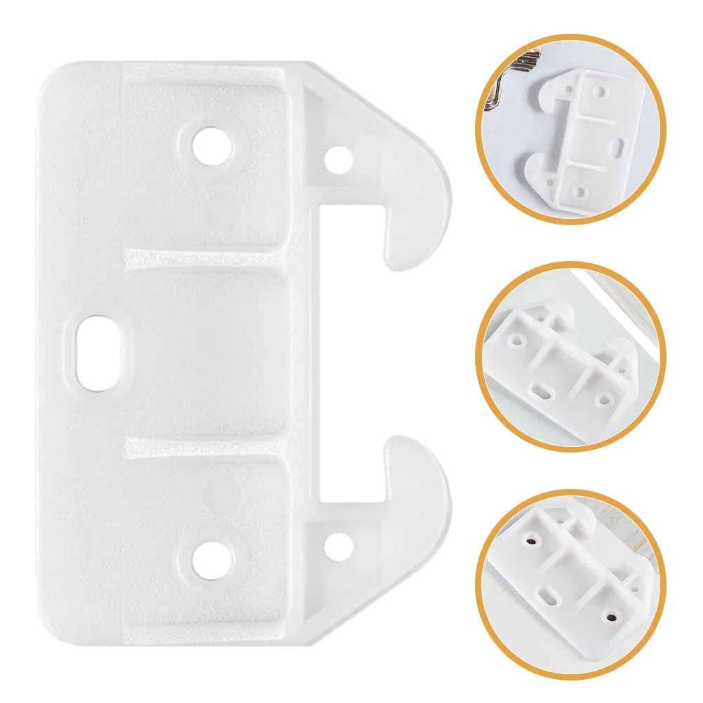 6 Pcs Plastic Crab Hook Drawer Glides Bottom Mount Center Guide Guides Runners Cabinet Replacement Dresser Slides Stoppers for