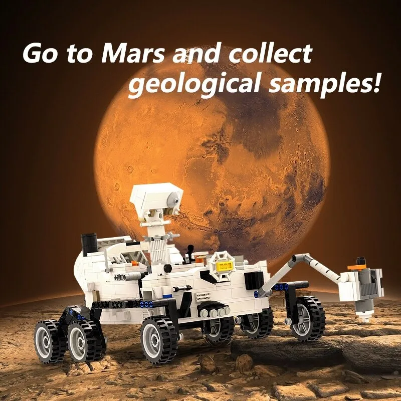 

Perseverance Mars Rover Diy Строительные блоки Кирпичи Высокотехнологичный блок MOC Классические брендовые игрушки Дети Подарки