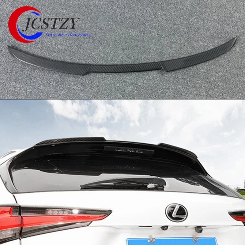 

Carbon Fiber CAR REAR WING TRUNK LIP SPOILER FOR LEXUS NX NX200 NX200t NX300h 2015 2016 2017 2018 Roof Spoiler