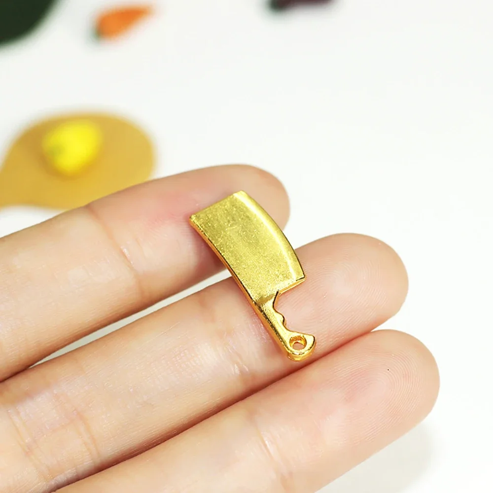 3Pcs 1/12 Dollhouse Miniature Accessories Mini Alloy Kitchen Knife Kitchenware Model for Doll House Home Decoration