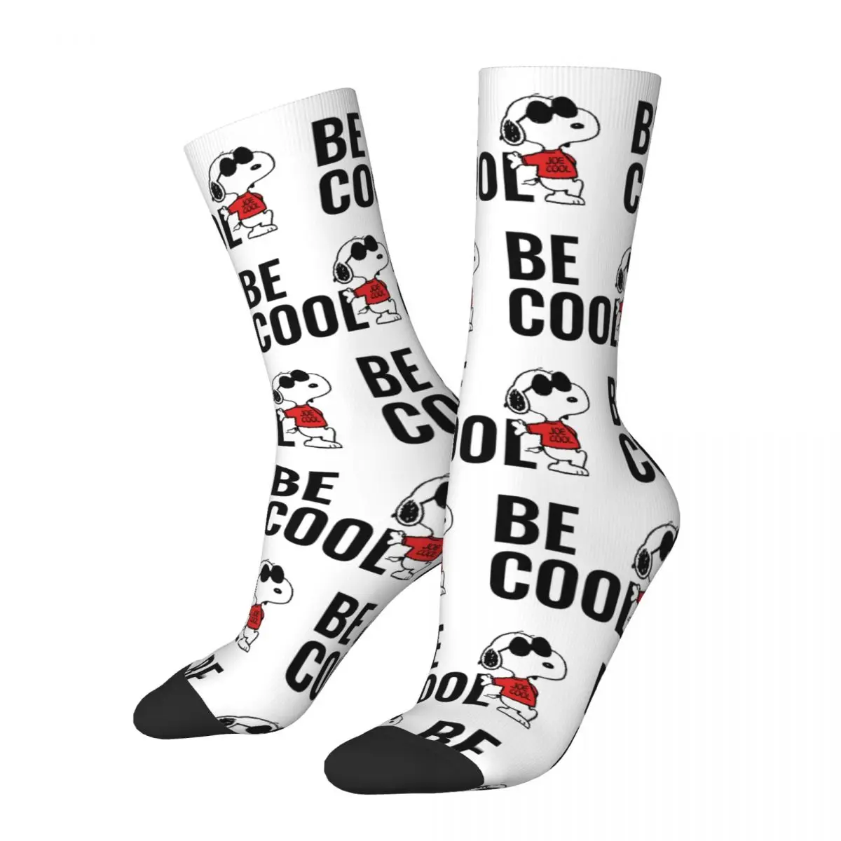 Kawaii Women Men Snoopy Joe Cool Standing Peanuts Anime Design Socks Merch Skateboard Socks Cute Best Gift Idea