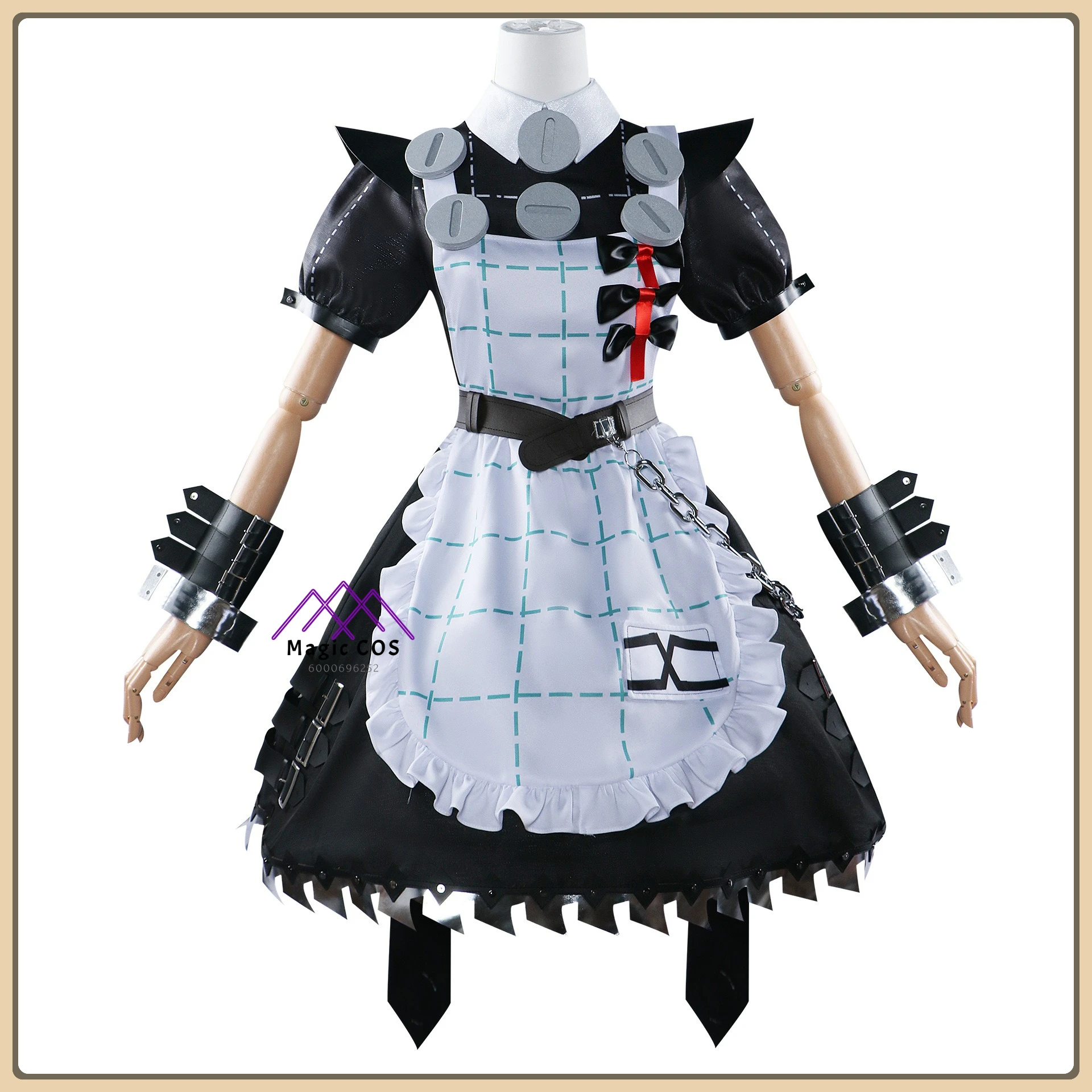 

Hot Game Zero Frontier Kerin Wicks Role Playing Full Set Cosplay Costume + Maid Dress + Headband High Quality Full Set (Female)