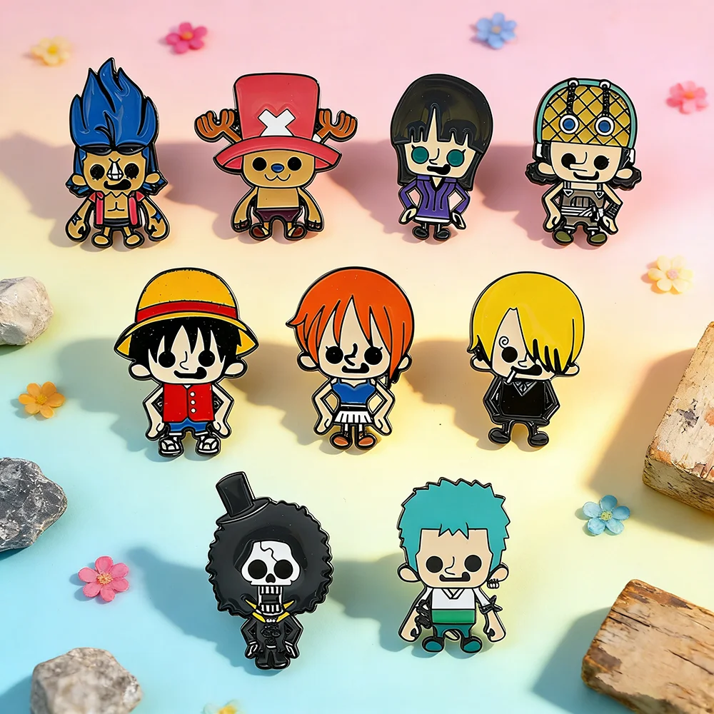 

Anime ONE PIECE Roronoa Zoro Brooch Enamel Pin - Creative Hot Blooded Metal Badge for Backpack And Clothing Accessories