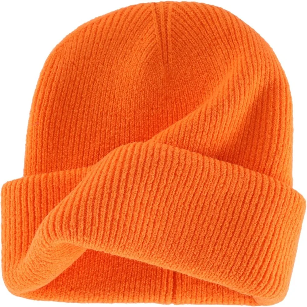 หมวกบีนนี่แบบหนาสำหรับผู้ชายและผู้หญิง หมวกไหมพรมสองชั้นสำหรับฤดูหนาว หมวกอะคริลิคแบบถัก หมวกไหมพรมอุ่นๆ หมวกทรงสกัลแคป