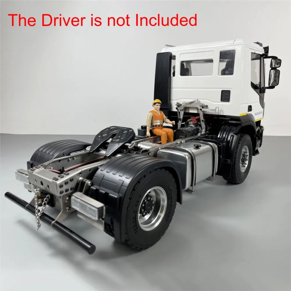 1/14 Trattore telecomandato per auto 4x4 Modello di camion RC a 2 velocità Sistema di illuminazione sonora