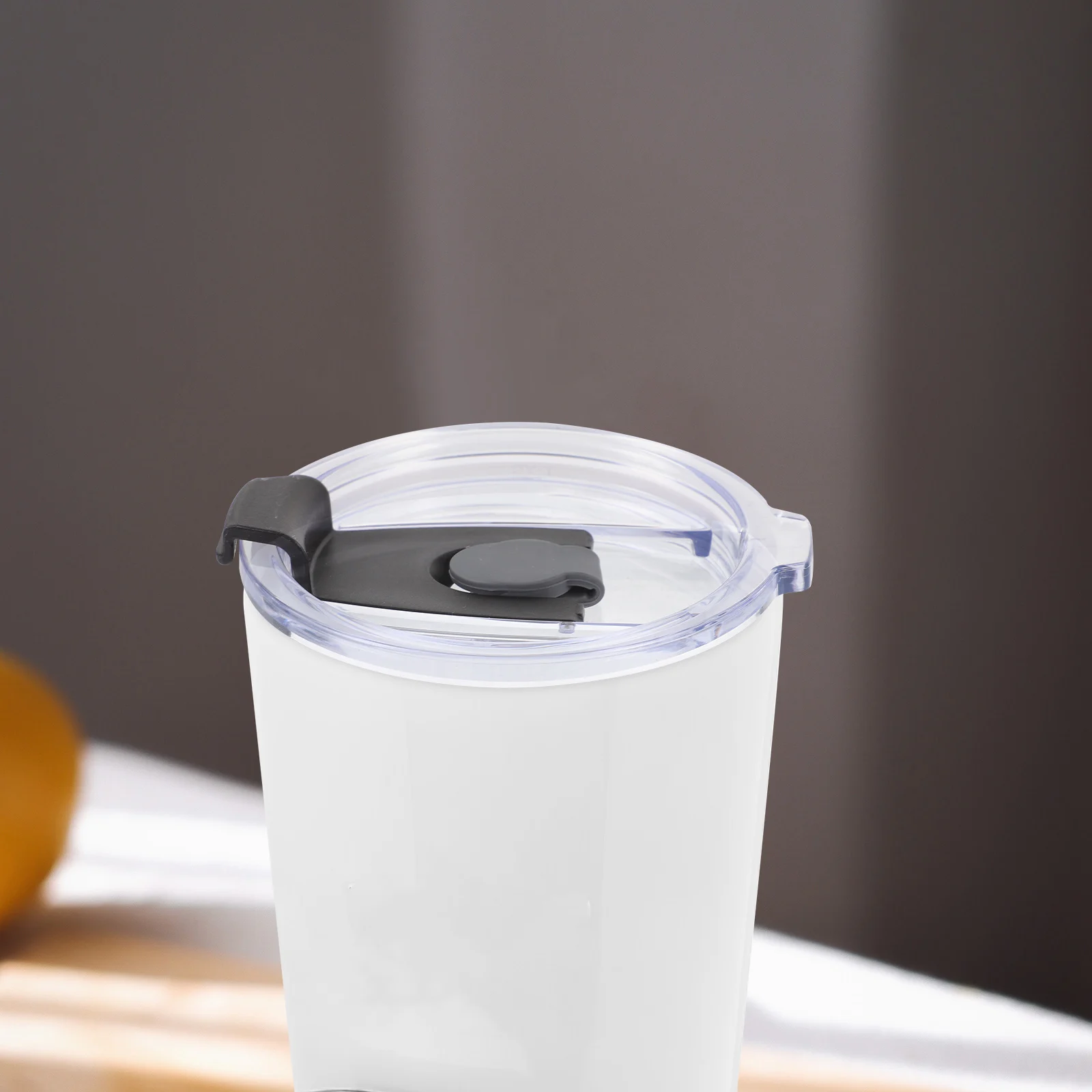 

2Pcs Reusable Plastic Cup Lids Leak-Proof Airtight Covers for Car Cups Spill-Proof Tumbler Mug Caps Insulated Cup Cover