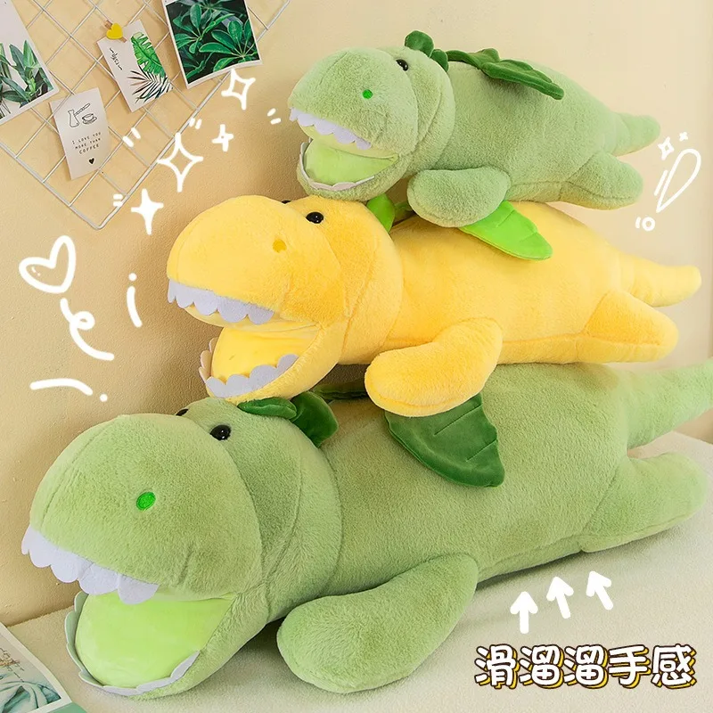 

Kawaii плюшевая игрушка, мягкая кукла, подушка с динозавром для детей, подарок на день рождения, большой приятный плюшевый динозавр для декора дивана-кровати, Playtime