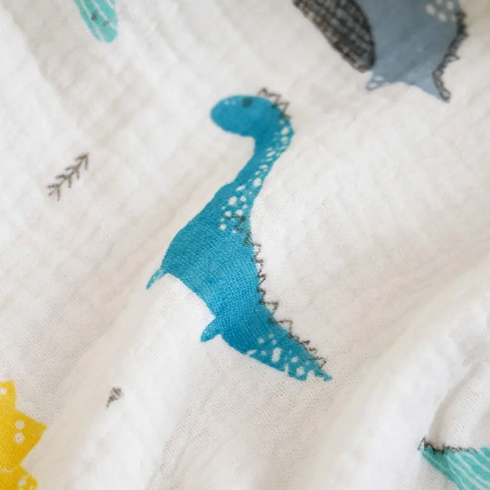 الدافئة الكرتون المطبوعة الطفل الشاش منشفة استحمام لينة مريحة رداء حمام بقلنسوة ماصة أربعة طبقة الرضع البشكير دش عباءة