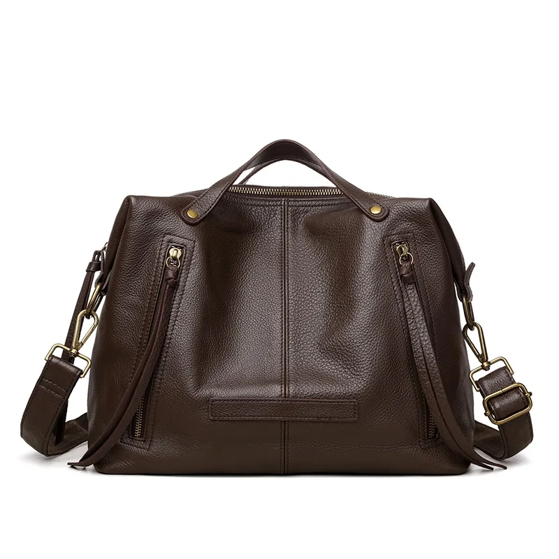 

New Arrival Genuine Leather Handbags Women's Shoulder Bag Large Capacity Trendy Crossbody Bag European & American Fashion Tote