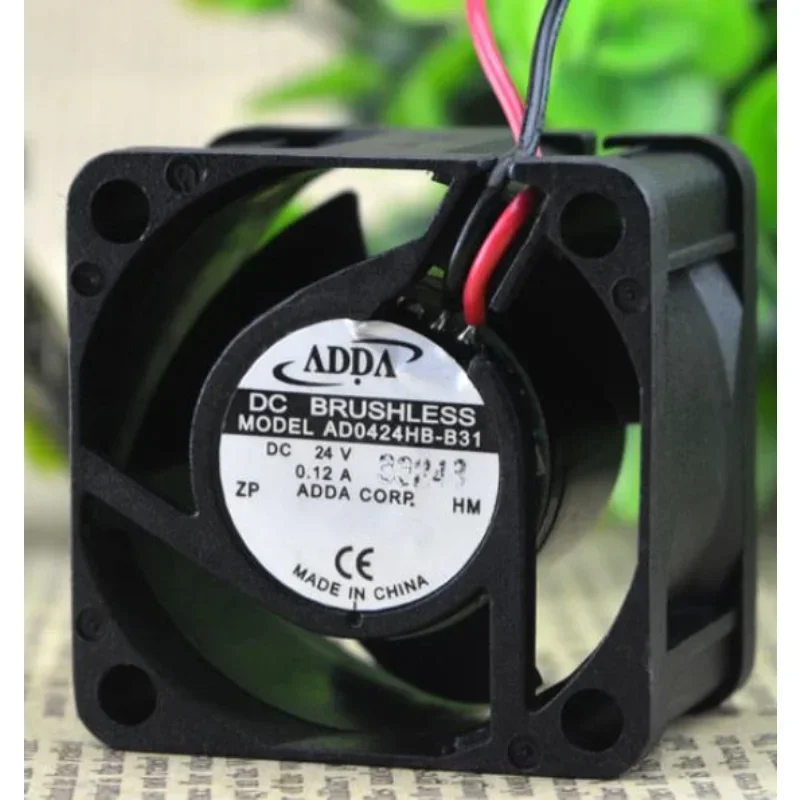 New Fan For ADDA AD0424HB-B31 DC 24V 0.12A Dual Ball Fan 4028 4CM 40*40*28mm