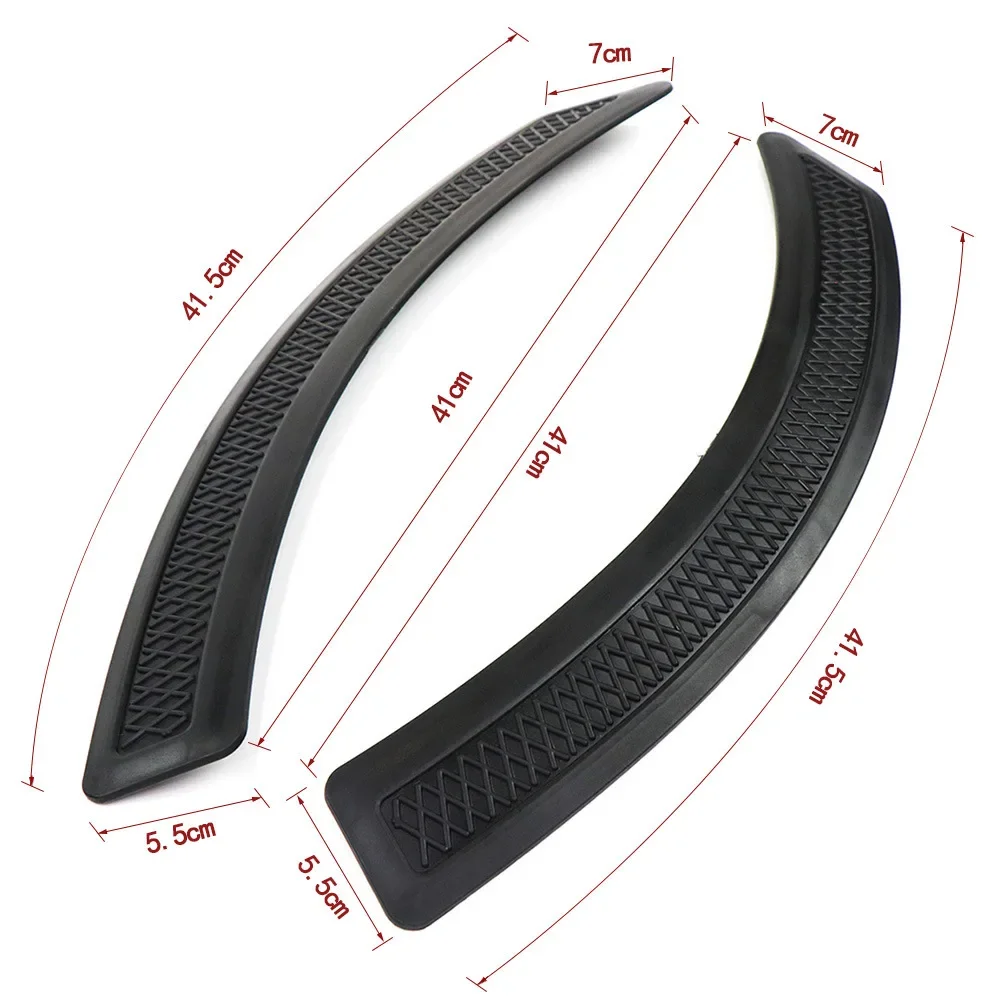 Car Wheel Eyebrow Arch Decorative Protector Anti-collision Strip Wheel Arch Scratch Stickers Rubber Mouldings Universal Styling