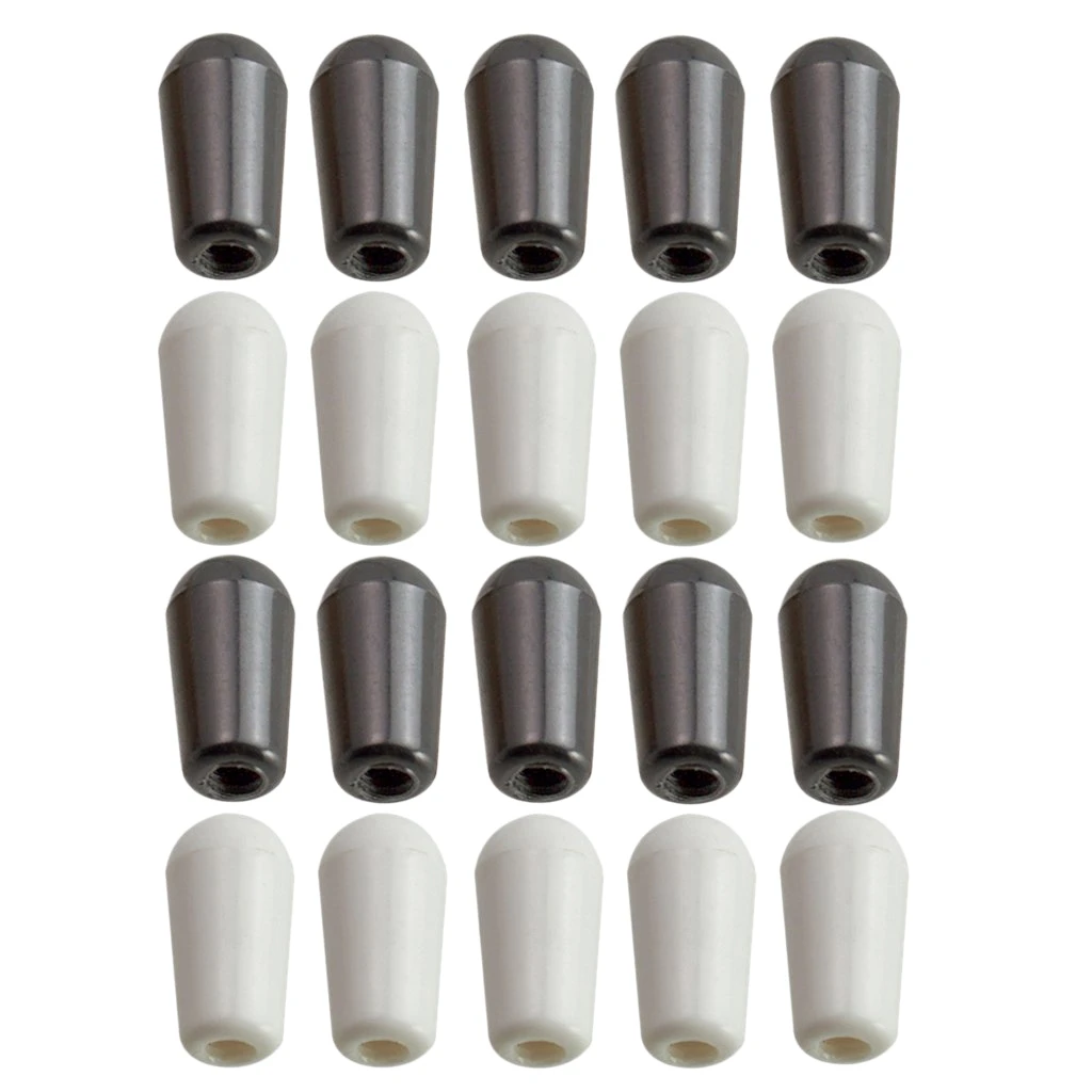 Pak 20 gitar 3 cara sakelar pengalih tutup ujung tombol untuk Les Paul/Epiphone Aksesori Gitar 4Mm kaya