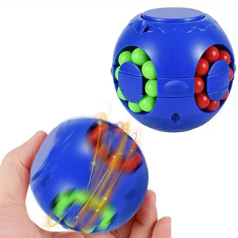 Magic Bean Puzzle Cube Spinner Rotate Slide Gyro Fidget toy 3D Ball IQ Games Educational Gifts for Adults Kids Boys Girls