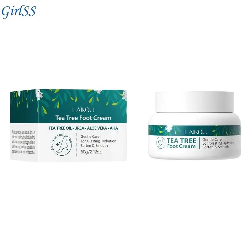 

Крем для ног «Австралийский чайное дерево», 60 г, глубокое увлажнение для сухих потрескавшихся пяток, быстрое впитывание, T4MB