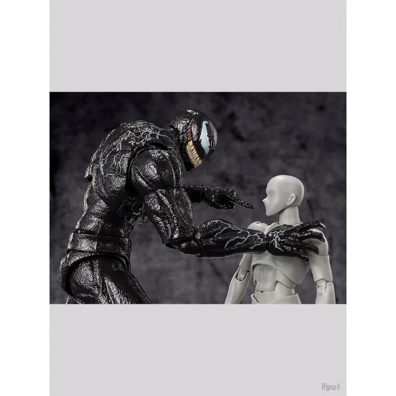 Authentieke steil haar Bandai originele SHF mobiele pop Venom: The Last Dance Anime Action Figure Model Toy Model cadeaus voor jongens