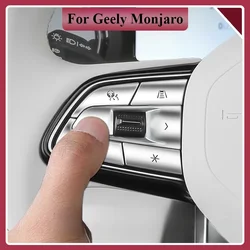 For Geely Monjaro Xingyue L Car Steering Wheel Button Stickers Central Control Button Metal Patches Auto Interior Decoration
