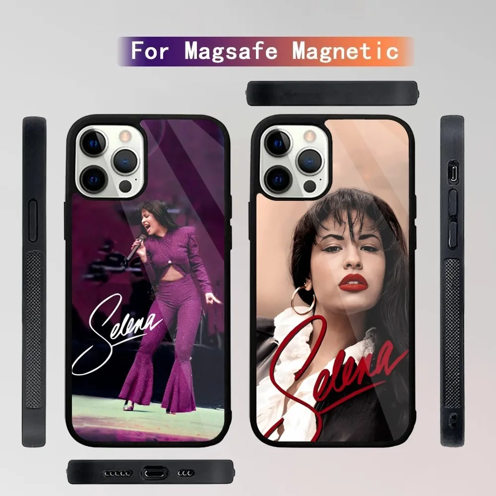 Selena Quintanilla Latin Artist 90s Phone Case For iPhone 16,15,14,13,12,11,Plus,Pro,Max Mini Magsafe Magnetic Wireless Charging