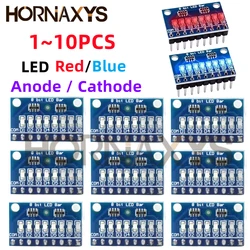 3-24V 8 Bit Blue/Red Common anode/cathode LED indicator Module Breadboard starter kit Board for MCU ARM 3d printer UNO MEGA2560