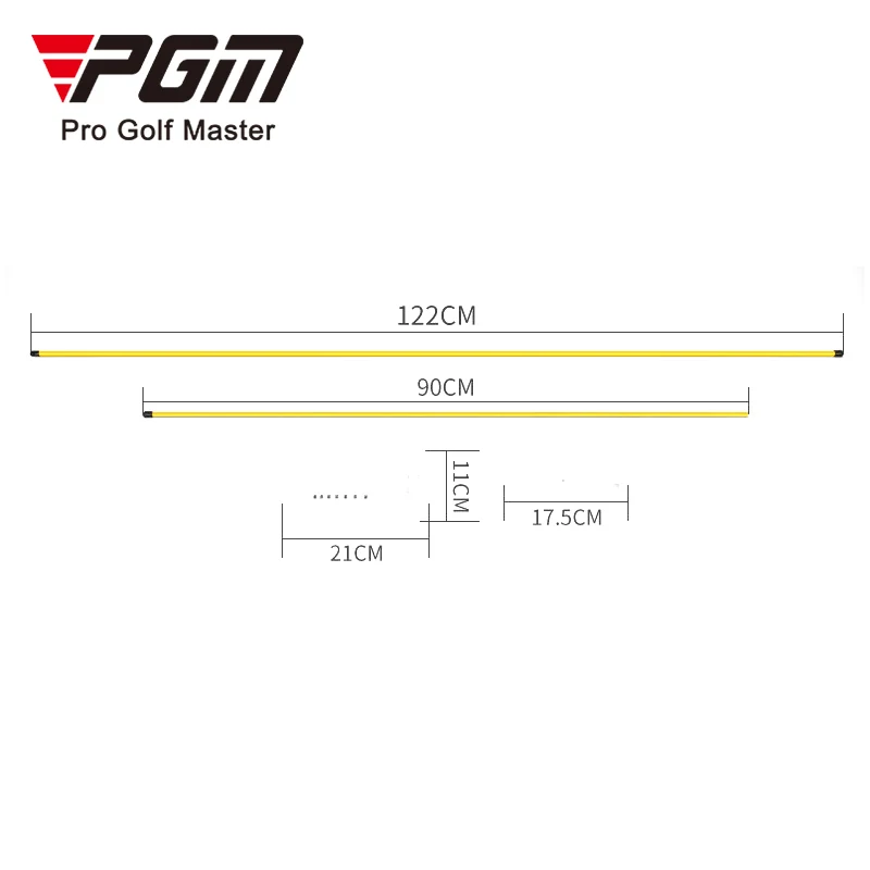 PGM JZQ022 corretor de balanço, auxílio para treinamento de golfe, bastões de alinhamento