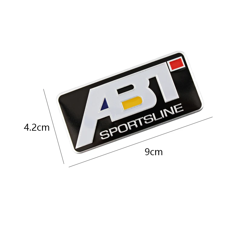 1Pcs Car Styling Aluminum Alloy Badge Sticker For Volkswagen GTI ABT Polo Golf Passat Scirocco Jetta Beetle Tiguan Arteon