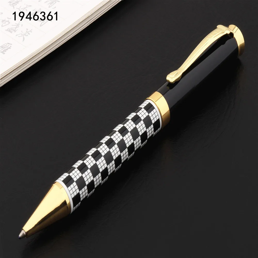 Luxury quality 500 White and black Business office Ballpoint Pen New  student School Stationery Supplies pens for writing