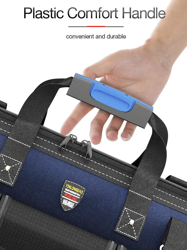 Multi-Function Tool Bag 1680D Oxford Cloth Electrician Bag Multi-Pocket Waterproof Anti-Fall Storage Bag