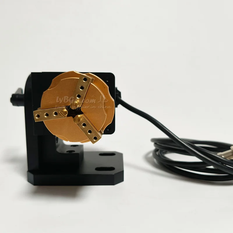 خاتم محور دوار للمجوهرات مع مشبك نحاسي لآلة النقش بالليزر للأشعة فوق البنفسجية CO2 #3