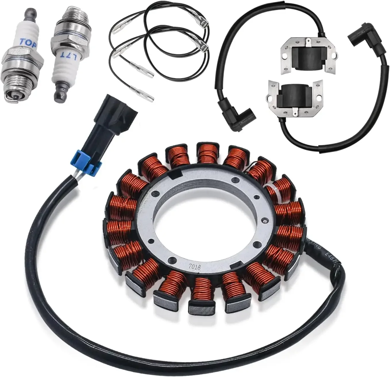 Bobina de Estator Magnético 59031-7016 59031-2132 Compatible con Kawasaki Mule 600/610 KAF400 4X4/SE/XC 2007-2014 2017, Bobina de Carga