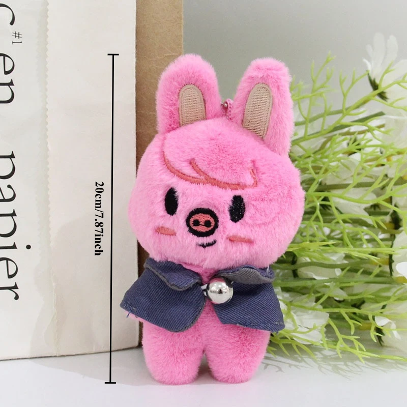 Skzoo 20 cm Kpop Cartoon Peluche Peluche Stay Peluche Bambola Giocattoli KawaiiJYP Adulti KZ Ventole Portachiavi Ciondolo Regalo per bambini