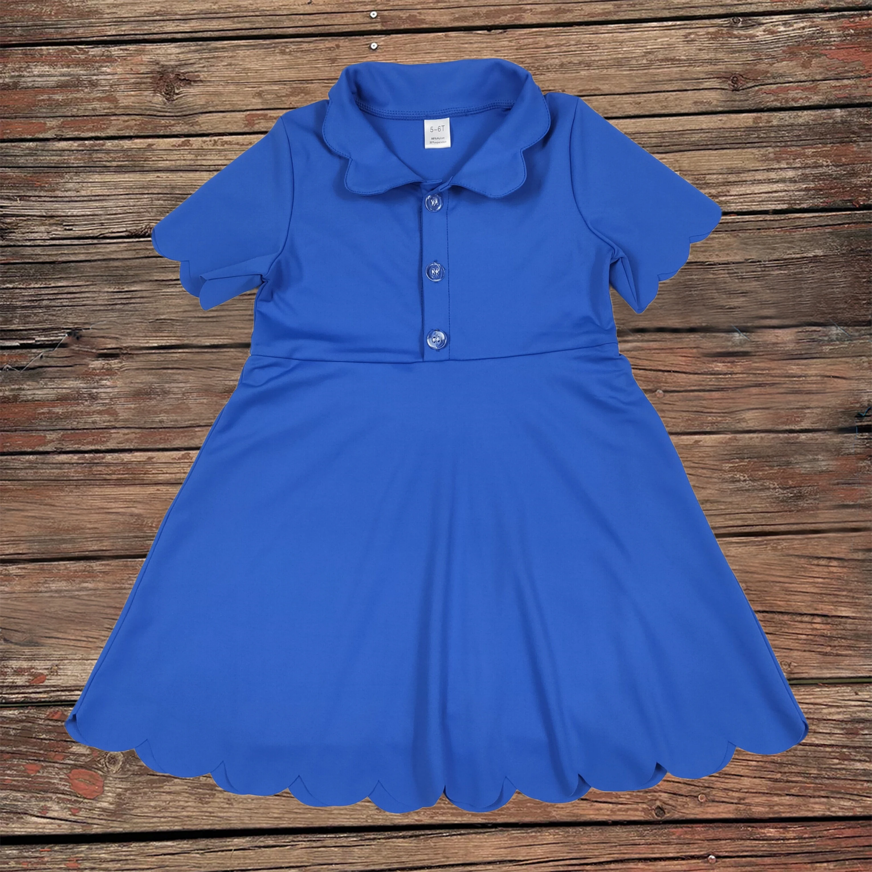 

Summer Baby Girls Yoga Active Wear Dress with Shorts Polo Buttons Short Sleeves Knee Length Dresses Boutique Breathable Clothes
