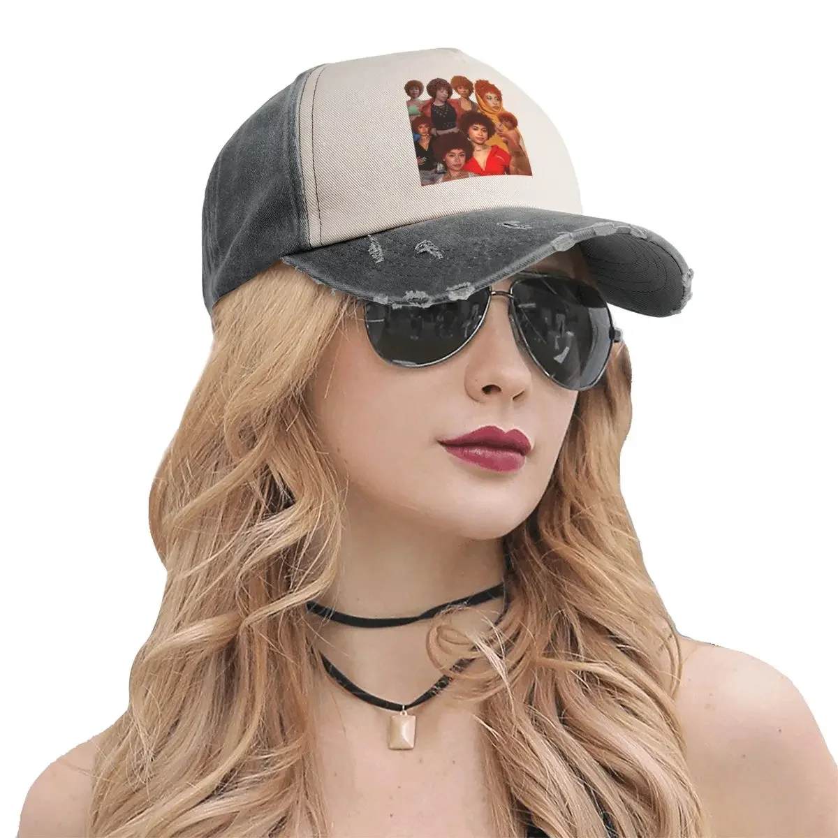 Ice Spice collage poster tribute design 2022 Cowboy Hat Bobble Hat Christmas Hats Wear foam party hats Hat Women Men's image 5