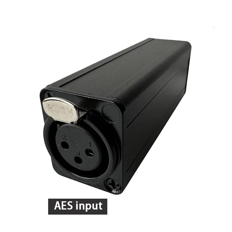 تسجيل SPDIF المحوري إلى AES XLR 75 أوم إلى 110 أوم لأجهزة CD DAC DAT المتصلة بمكبرات الصوت الرقمية النشطة