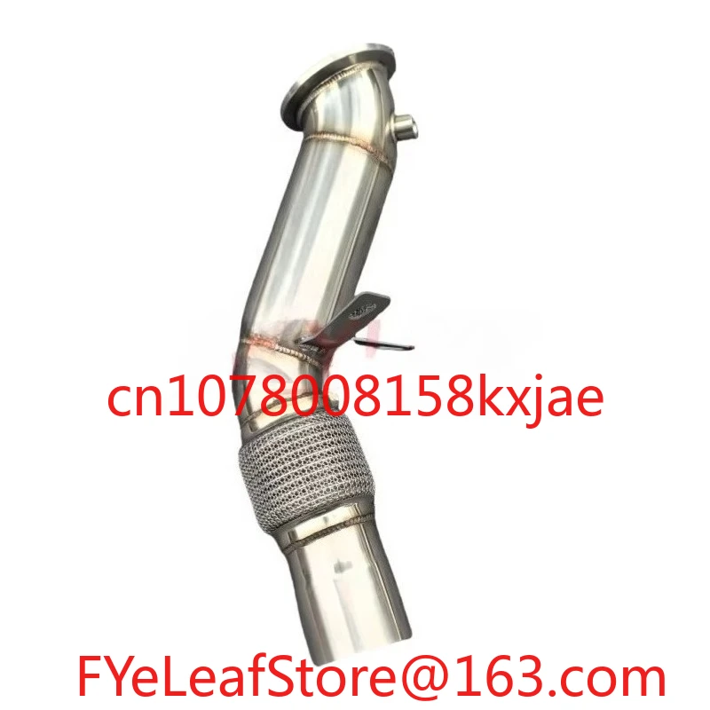 Stainless steel 304 exhaust downspout for B48 F30 F31 F34 230i 330e 330i F32 F33 F36 430i 2.0T 2016 +