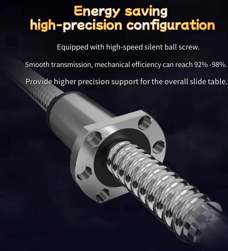 300MM Wide Heavy Steel Plate Slide Table Module C7/C5 Level Ballscrew SFS3005/SFS3010 Mobile Worktable Robotic Arm Accessories