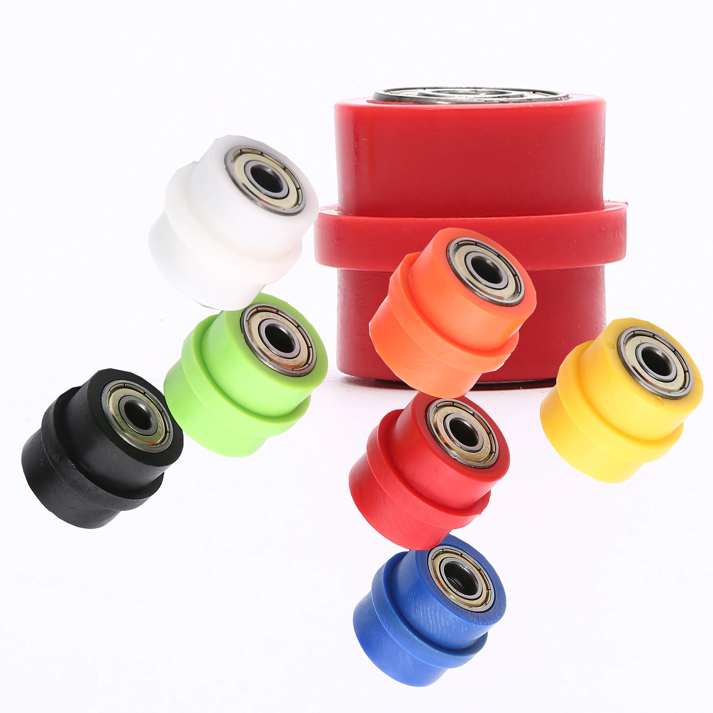 

8mm 10mm Chain Roller Tensioner Bike Pulley Wheel Slider Guide For Street Enduro Motorcycle Motocross ATV CRF CR XR YZ WR