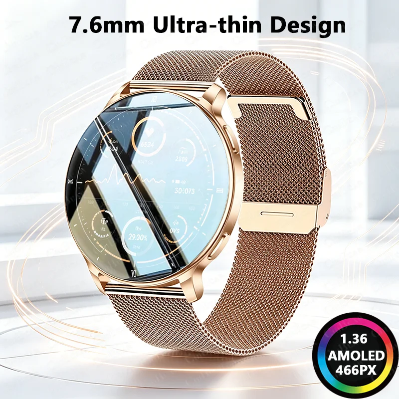 Smartwatch Angelo Watches - 7.6MM Smart Watch 1.32'' AMOLED HD