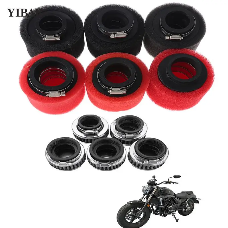 Straight Neck Foam Air Filter 35/36/38/39/40/42/44/45/46/48/50/52/54/60mm Sponge Cleaner Moped Scooter Dirt Pit Motorcycle