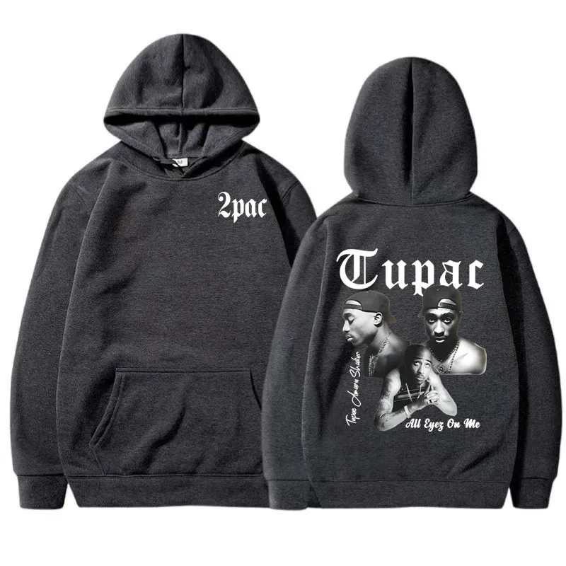 Men's and women's hoodies, autumn and winter hip hop rapper print sweater