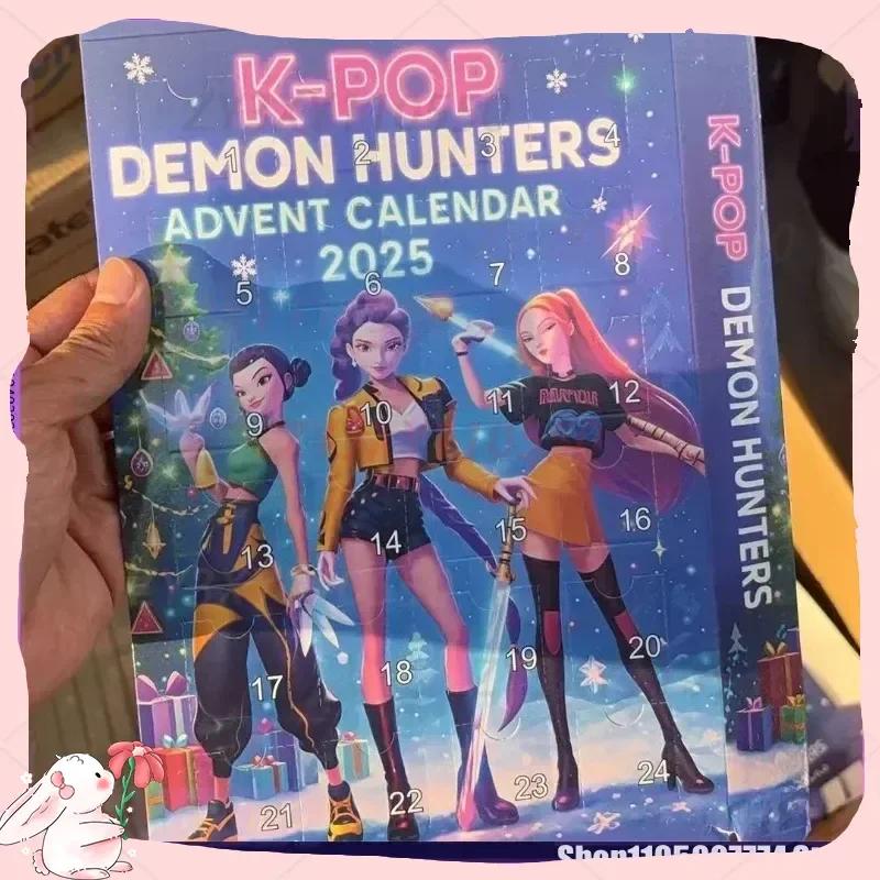 متوفر في المخزون Kpop عيد الميلاد شيطان الصيد 24 قطعة تقويم القدوم مفاجأة صندوق أعمى K البوب الدمى صناديق الهالوين الشكل الهدايا الاطفال اللعب #3