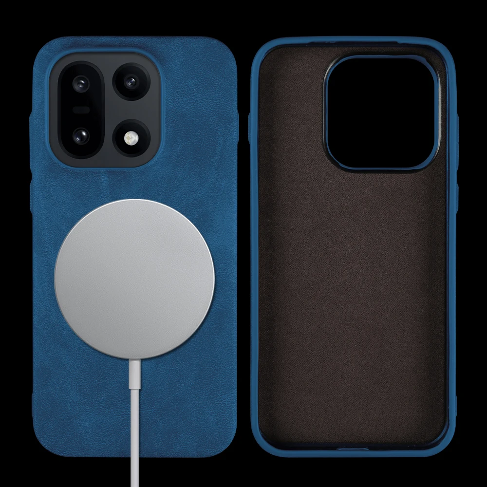 Magnetic Leather Case For OnePlus 15 15R 13T 13S 12 11 10 Pro Ace 6 6T 5 Ace6 Ace5 Pro Coque For Magsafe Phone Case Back Cover