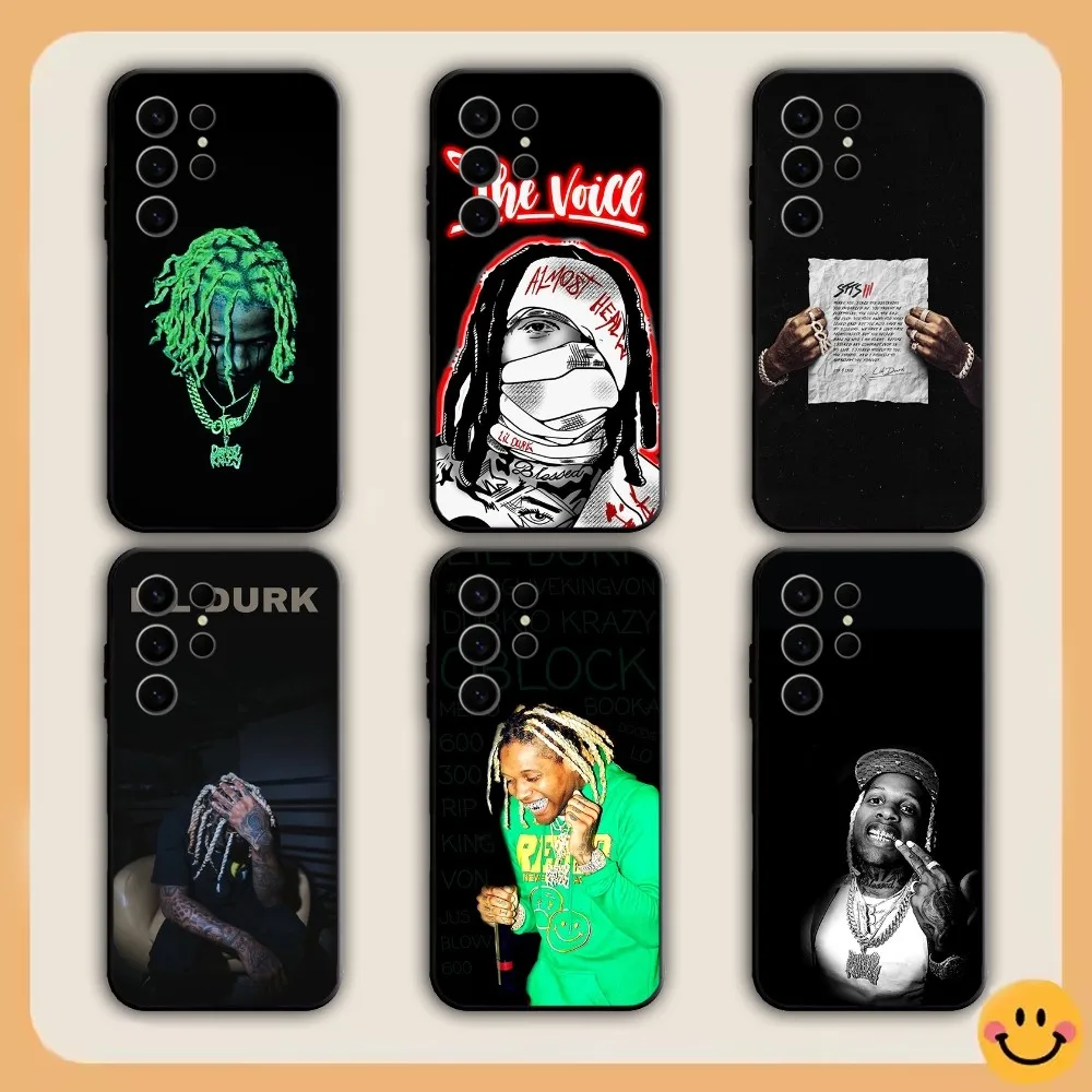 Rapper L-Lil D-Durks Phone Case For Samsung S21,S22,S23,S24,S30,Ultra,S20,S30,Plus,S21 Fe,Note20 5G black Cover