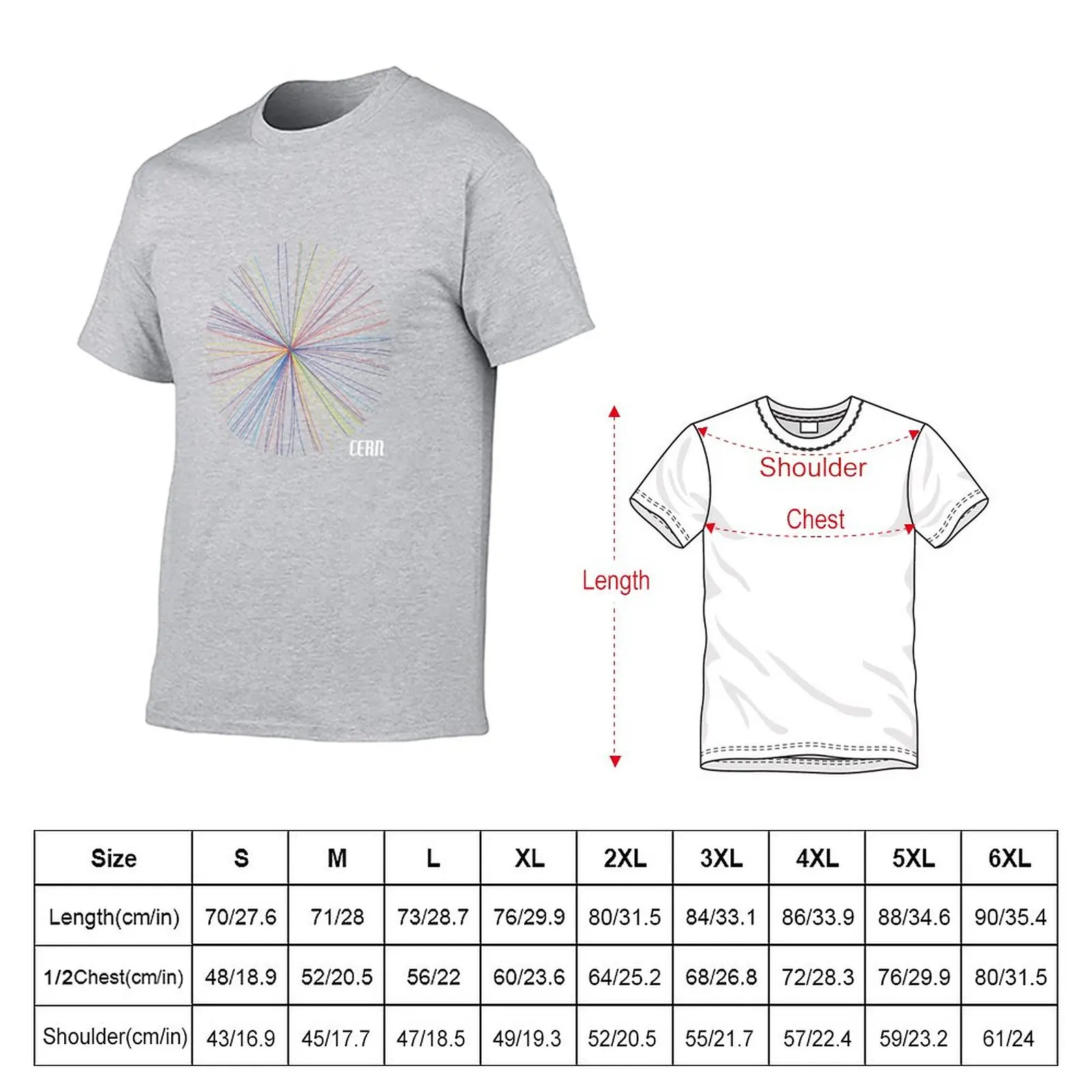 Circular Explosion Rainbow Nonsense T-Shirt kawaii clothes funny t shirt t shirts for men cotton