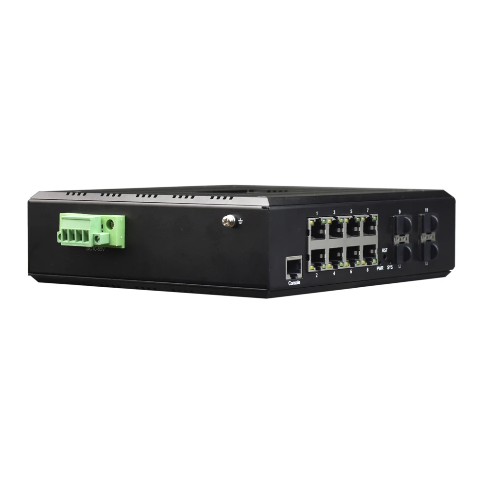 L3 Managed 8 Ports Gigabit Ethernet Industrial Switch With 4 Port 10G SFP
