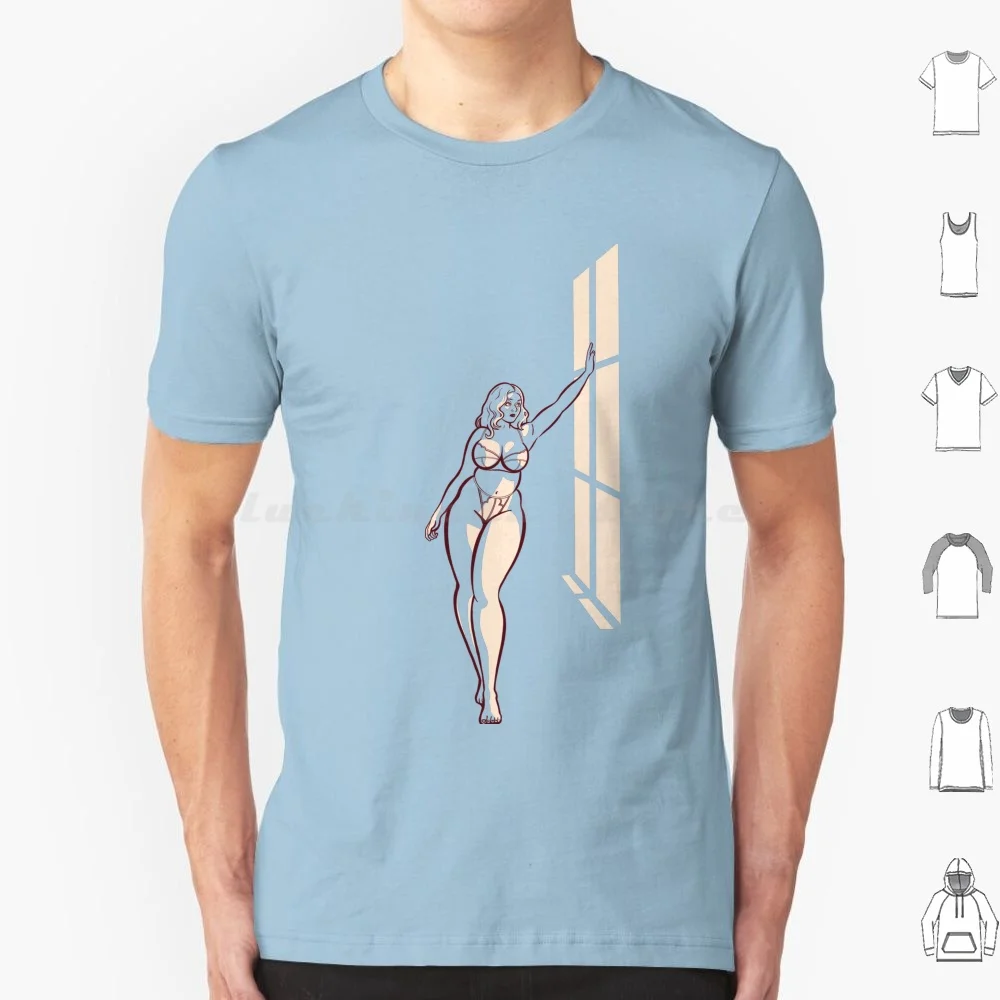 Camiseta de chica con luz solar, camiseta fresca de algodón 6xl, Pinup Girl Vintage Glam Retro
